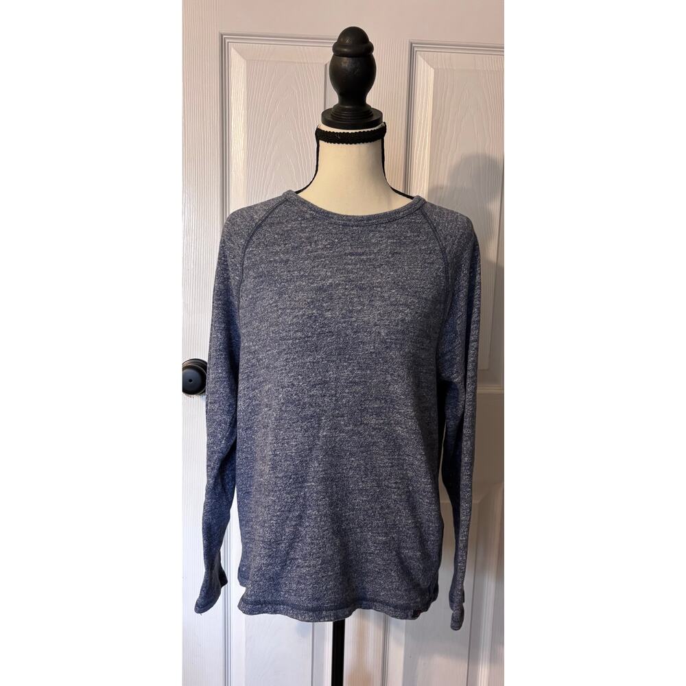 Faherty Long Sleeve Shirt Men’s Medium Heather Blue 100% Cotton